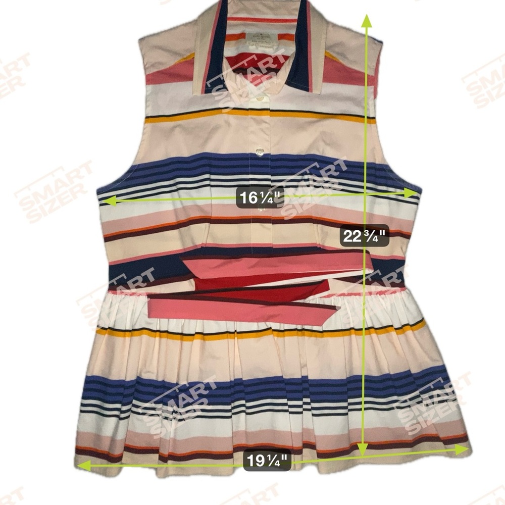 Kate Spade New York Spring 2017 Ready-to-Wear... live Colorfully Top Size M - Picture 10 of 12